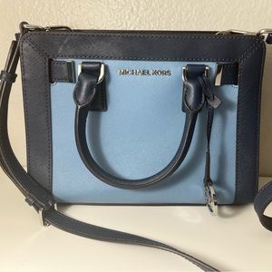 Michael Kors Blue Crossbody Bag small EUC